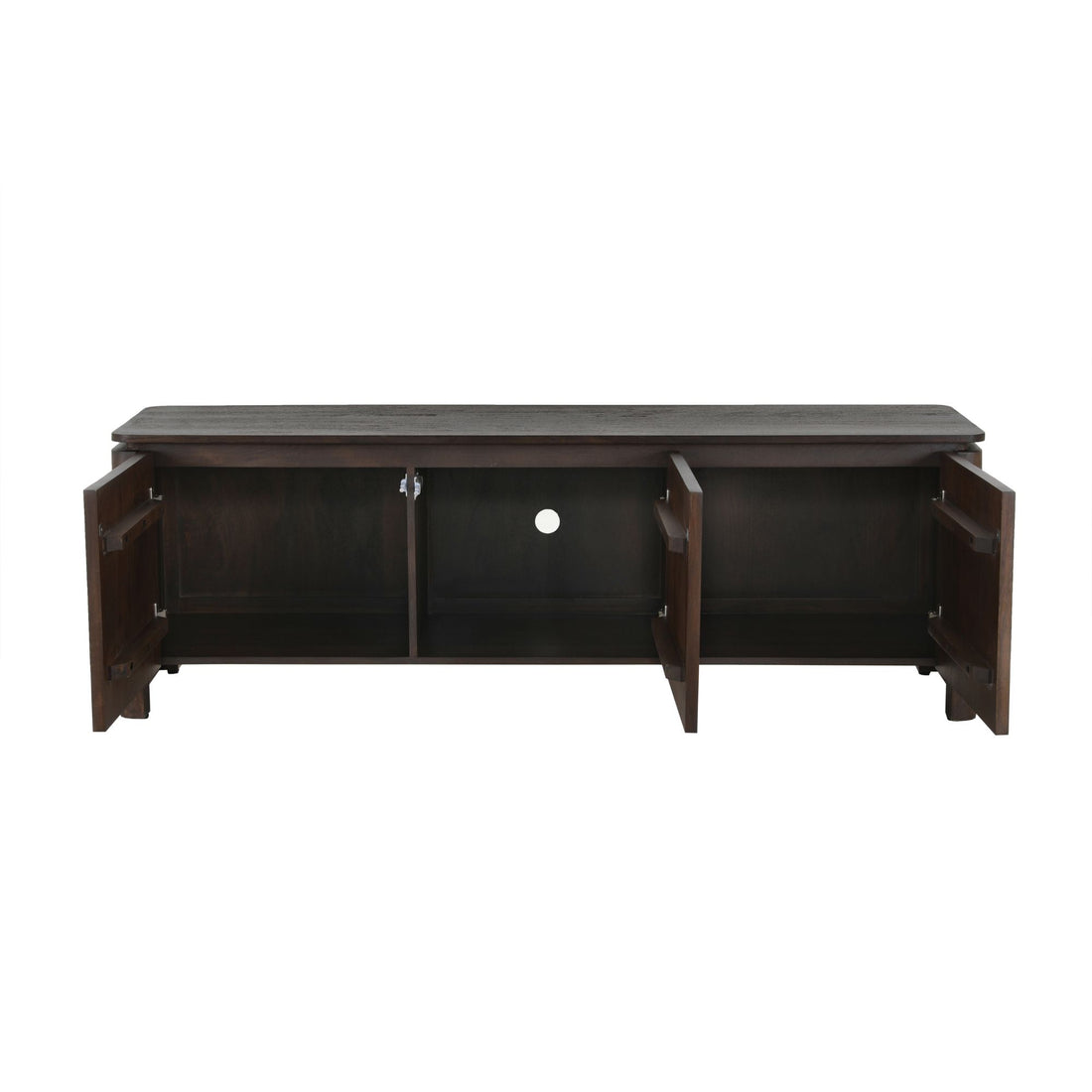 Tv meubel Dallas  Bruin Mangohout 165 cm - Industrieelinhuis.nl