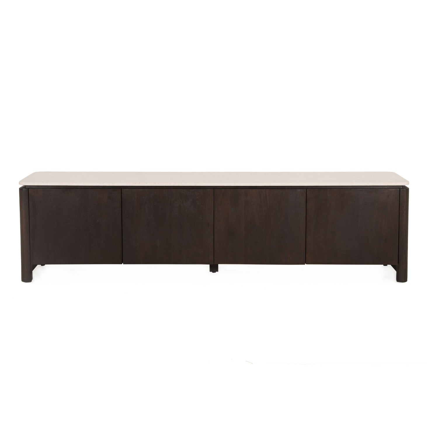 Tv meubel Dallas Bruin Mangohout 210 cm - Industrieelinhuis.nl