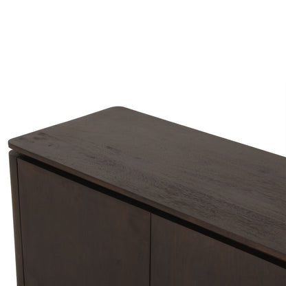 Tv meubel Dallas Bruin Mangohout 210 cm - Industrieelinhuis.nl