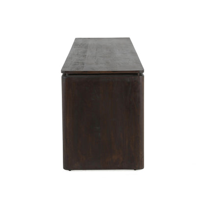 Tv meubel Dallas Bruin Mangohout 210 cm - Industrieelinhuis.nl