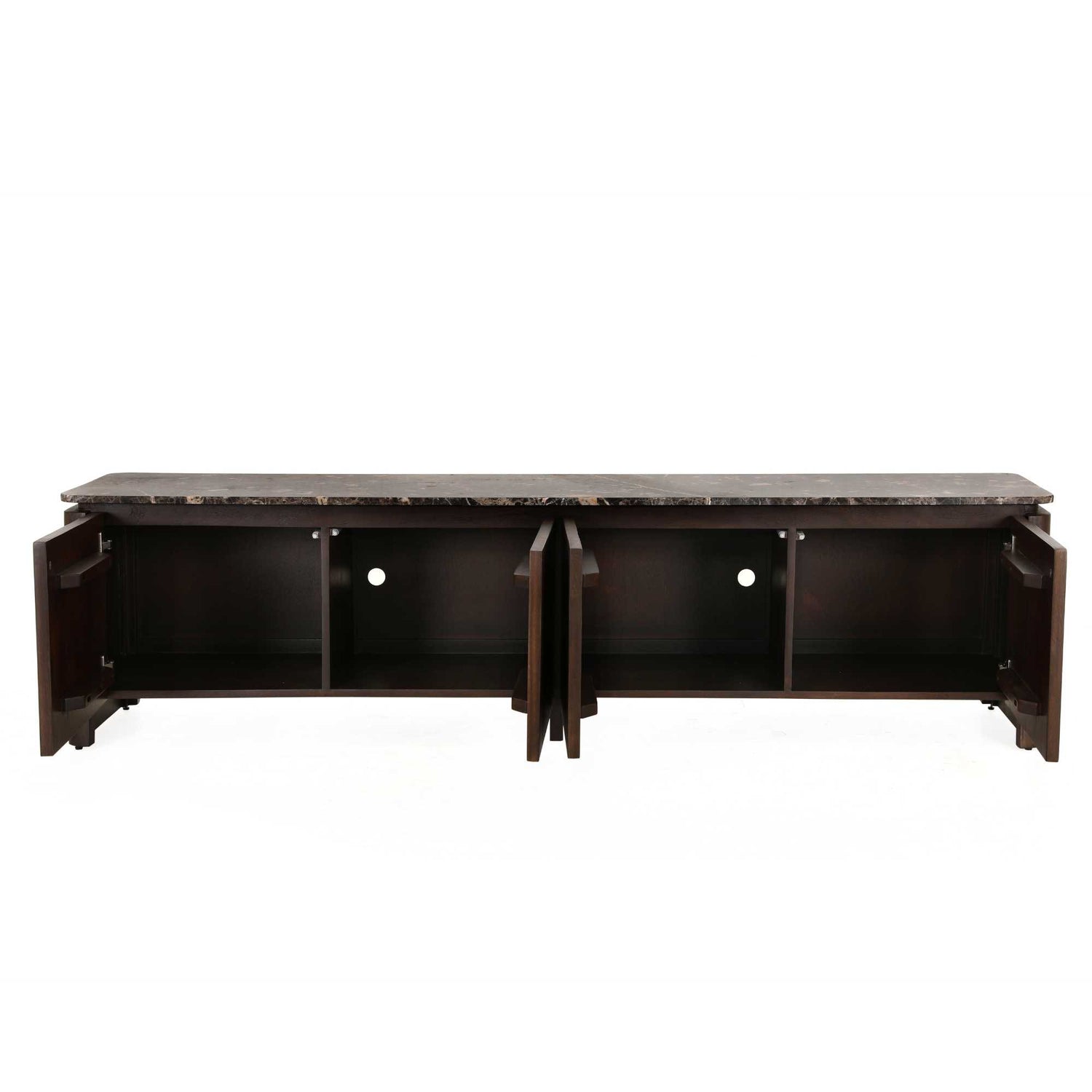 Dressoir Dallas Bruin Mangohout 165 cm - Industrieelinhuis.nl