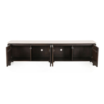 Tv meubel Dallas Bruin Mangohout 210 cm - Industrieelinhuis.nl