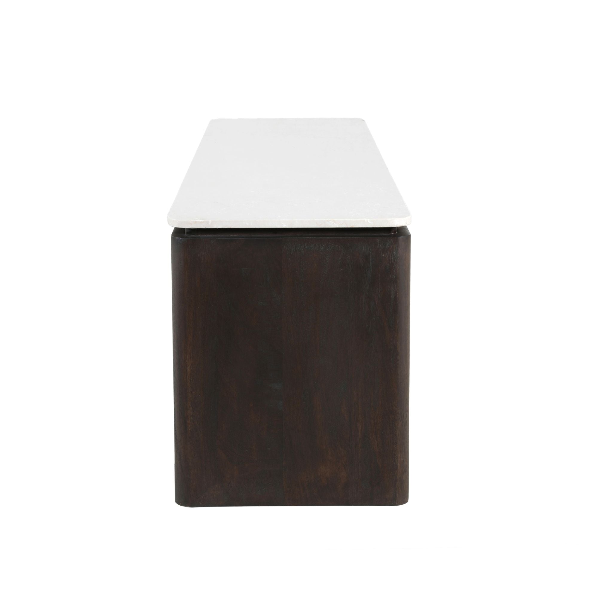 Tv meubel Dallas Bruin Mangohout 210 cm - Industrieelinhuis.nl