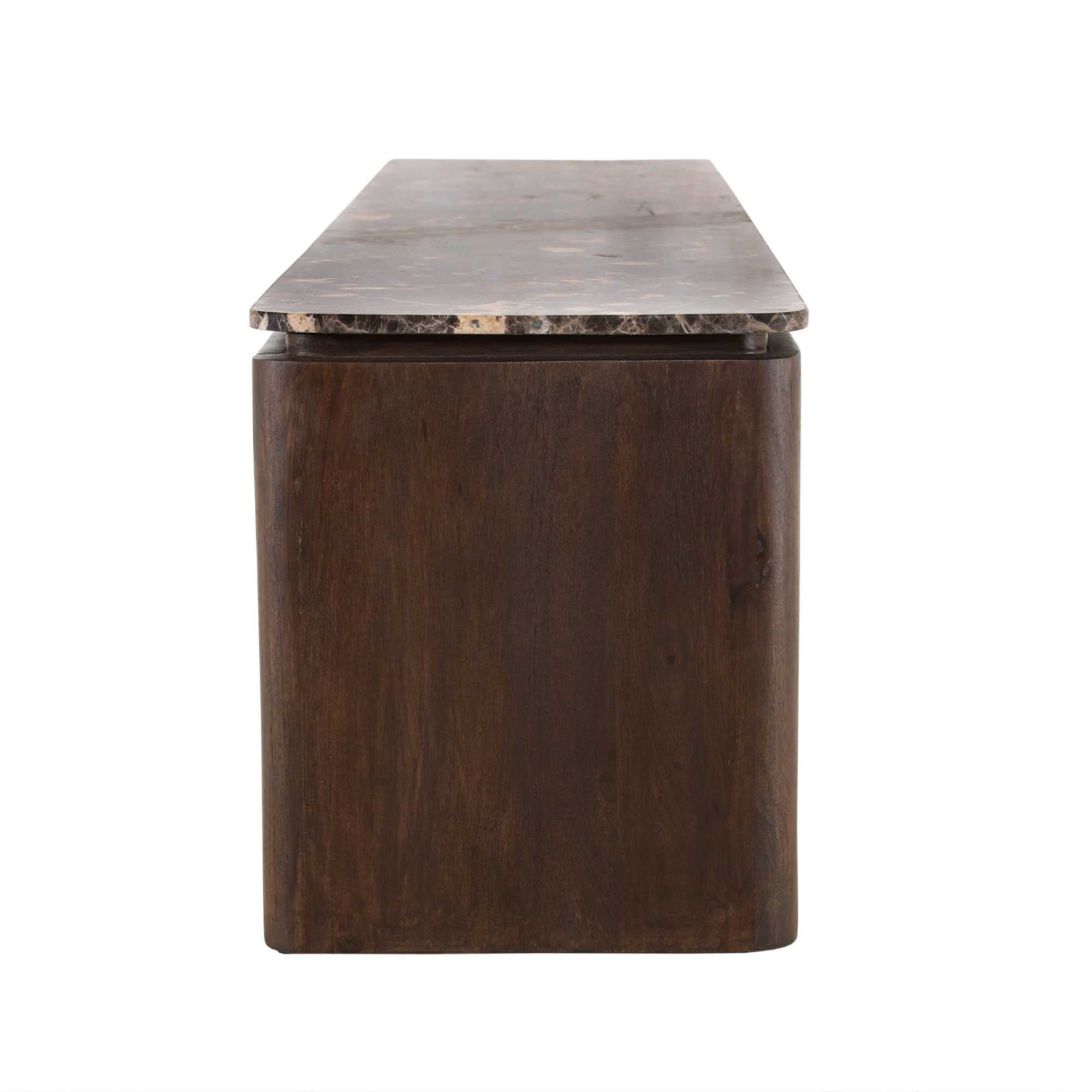 Dressoir Dallas Bruin Mangohout 165 cm - Industrieelinhuis.nl
