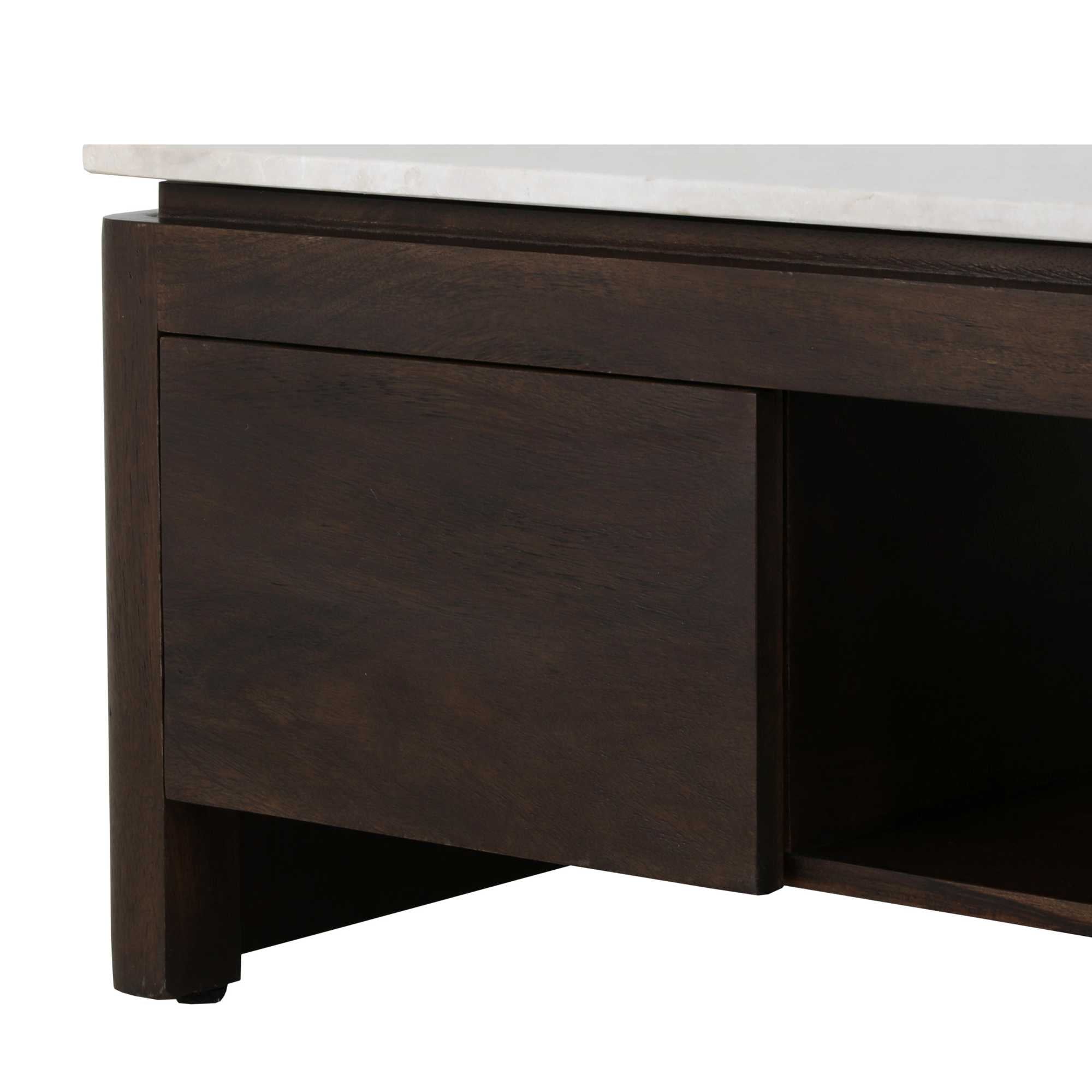 Dressoir Dallas Bruin Mangohout 165 cm - Industrieelinhuis.nl