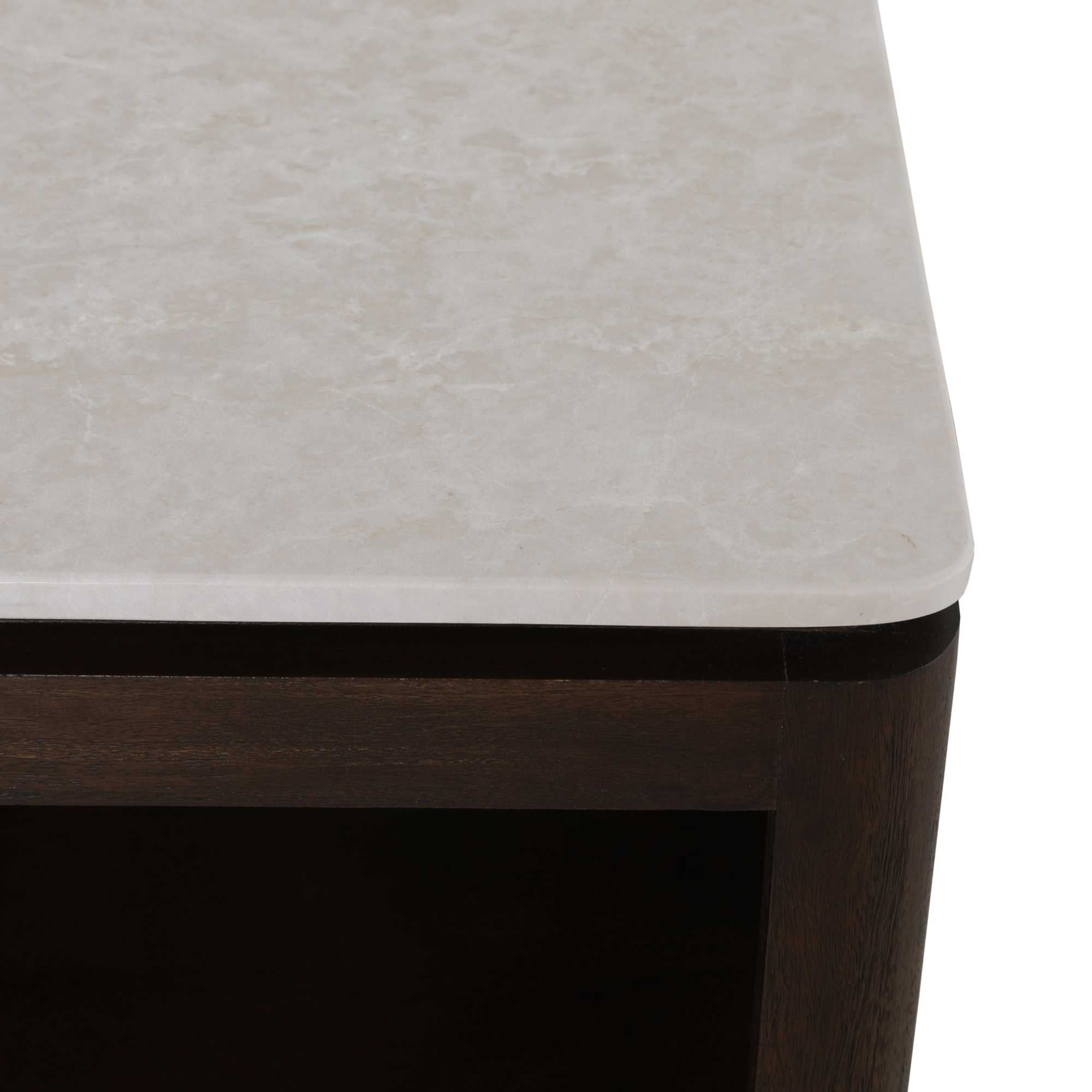 Vierkante Salontafel Dallas Bruin Mangohout 80 cm - Industrieelinhuis.nl