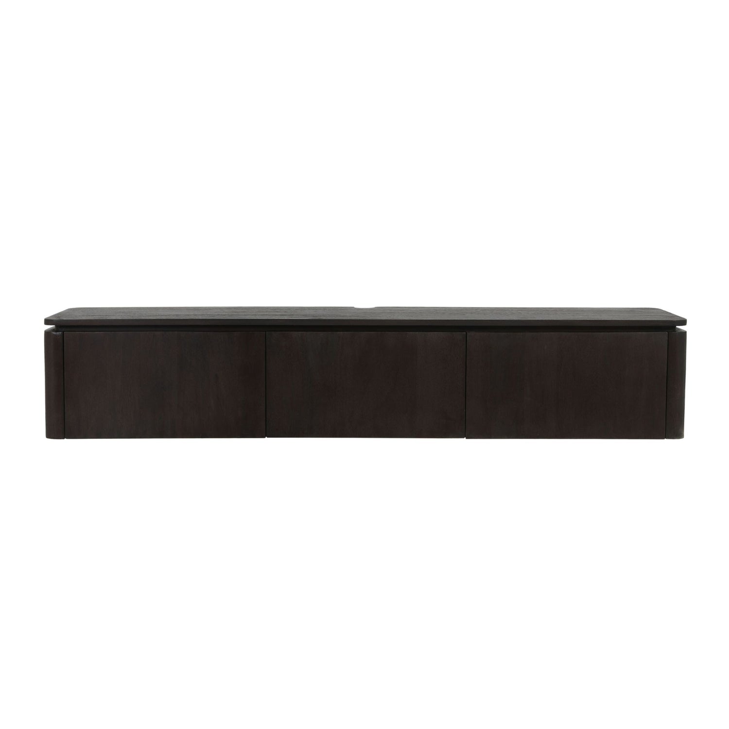 Zwevend tv meubel Dallas Bruin Mangohout 165 cm
