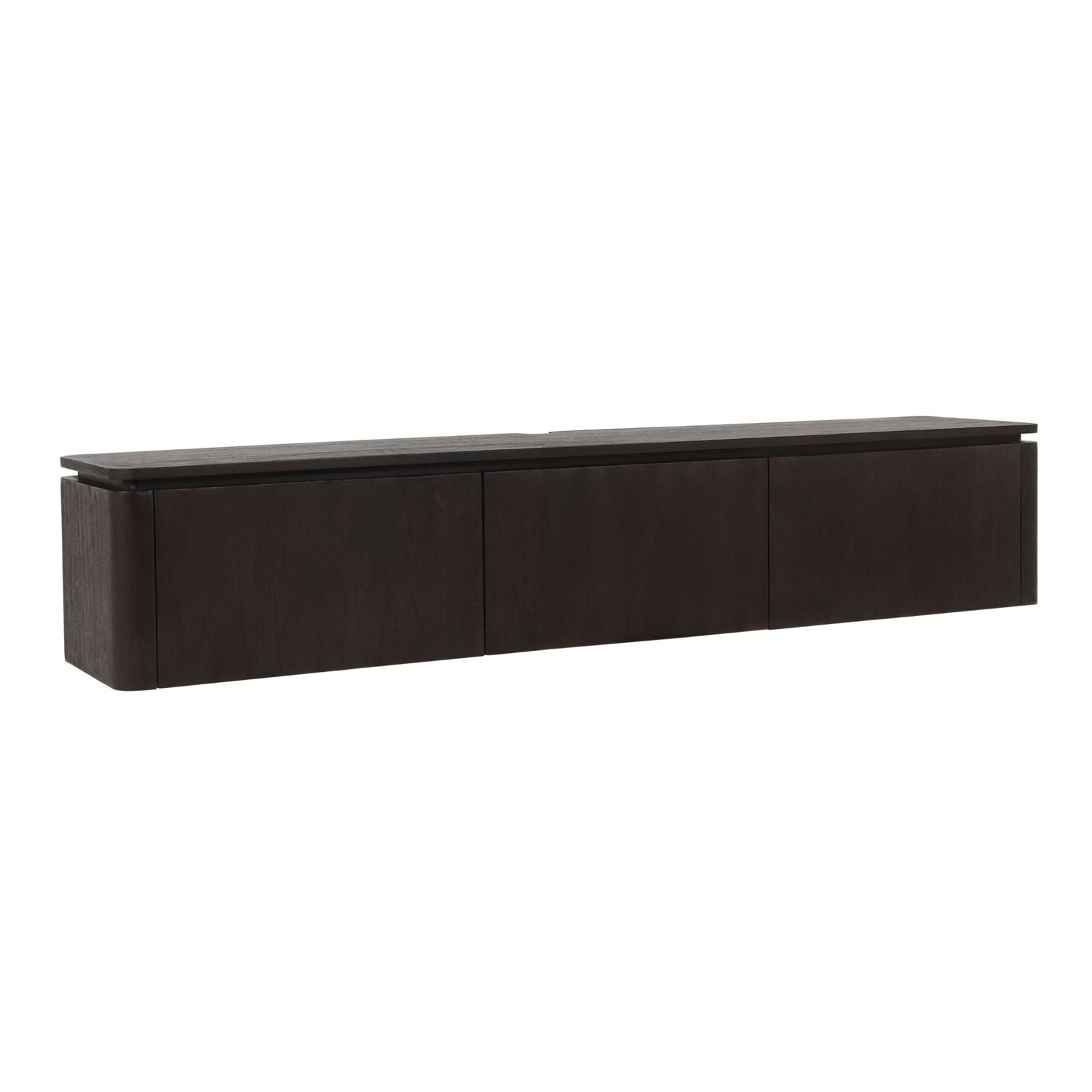Zwevend tv meubel Dallas Bruin Mangohout 165 cm