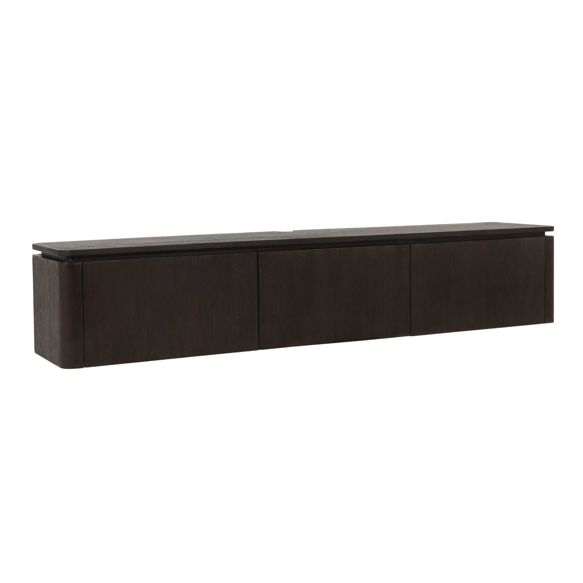 Zwevend tv meubel Dallas Bruin Mangohout 165 cm