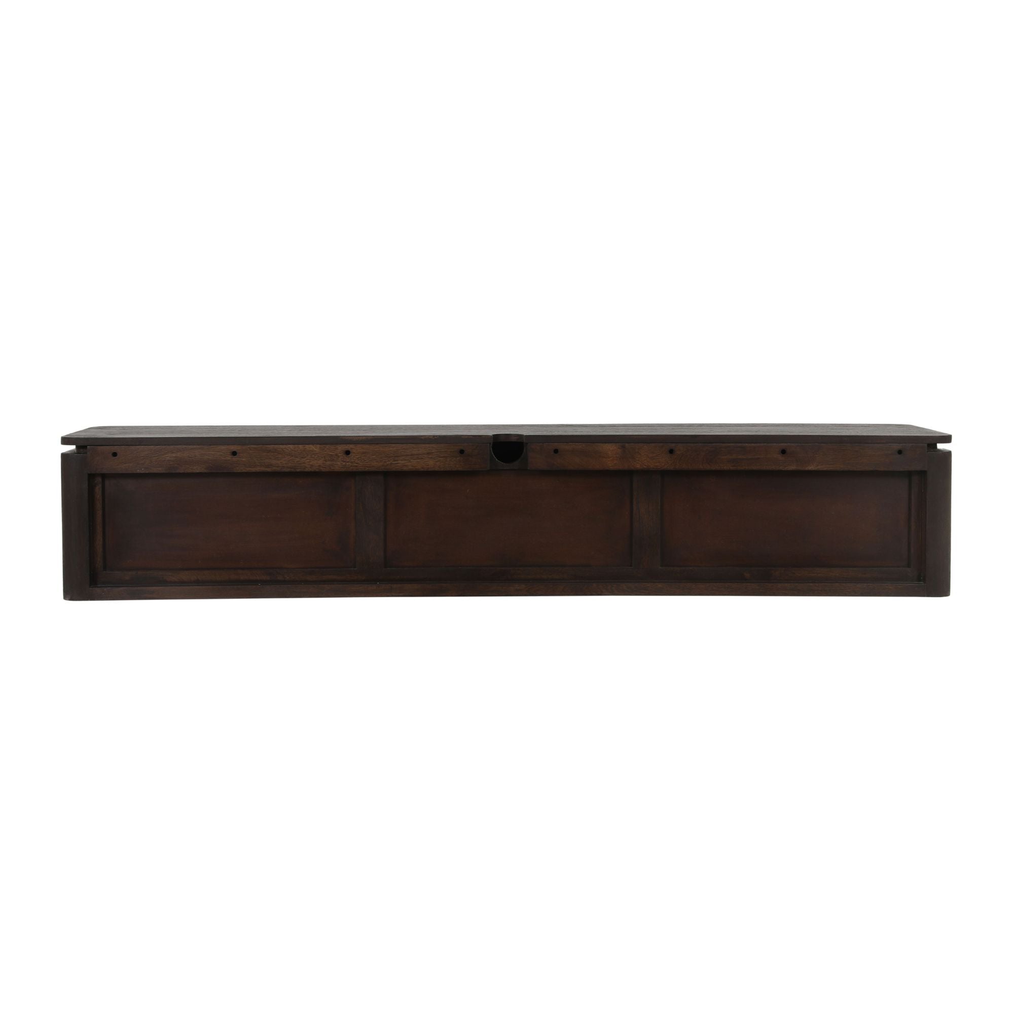 Zwevend tv meubel Dallas Naturel Mangohout 165 cm