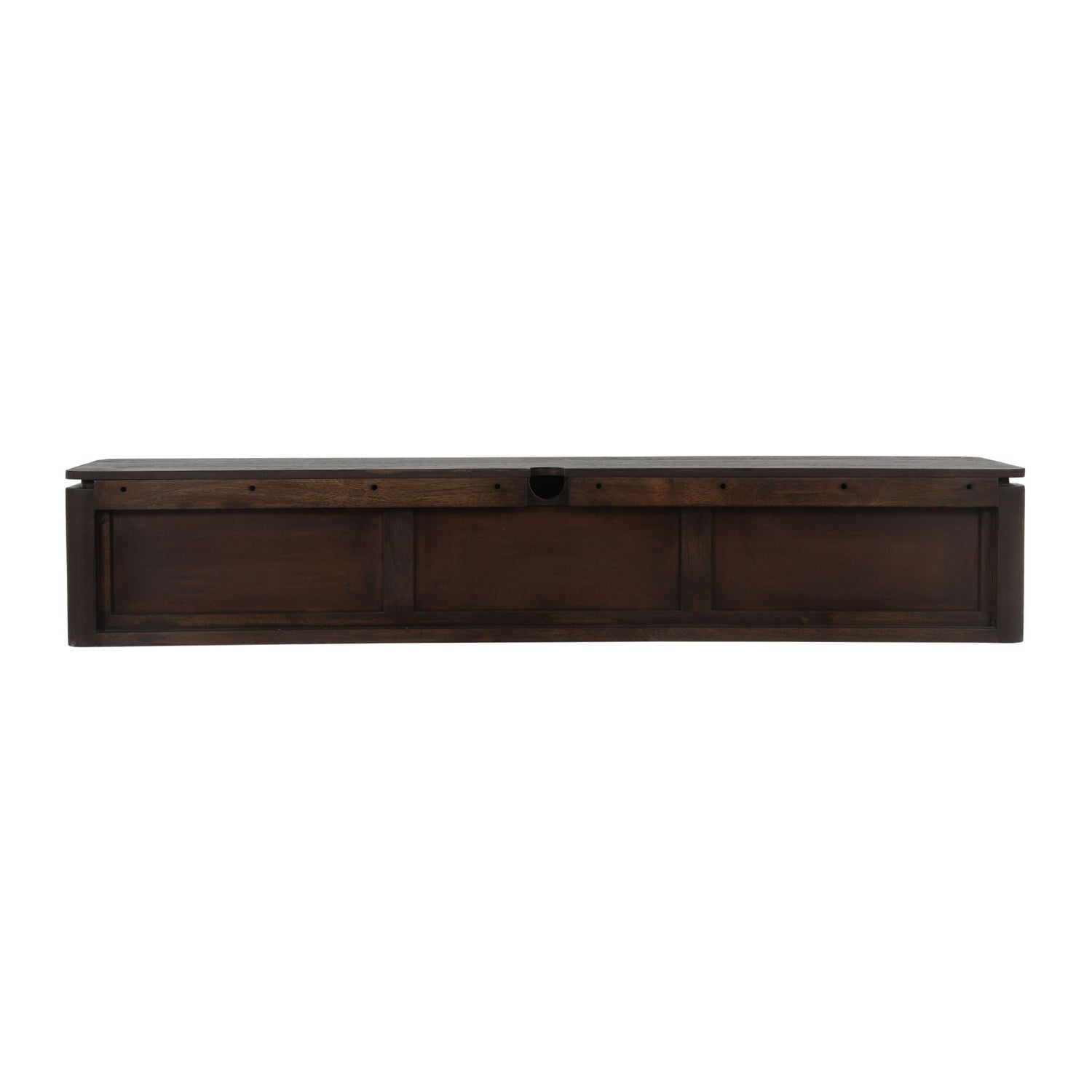 Zwevend tv meubel Dallas Bruin Mangohout 165 cm