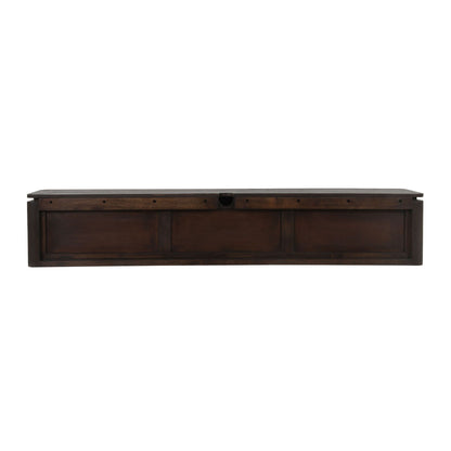 Zwevend tv meubel Dallas Bruin Mangohout 165 cm