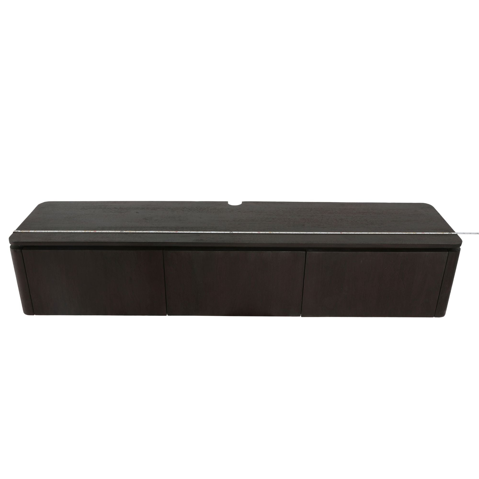 Zwevend tv meubel Dallas Naturel Mangohout 165 cm