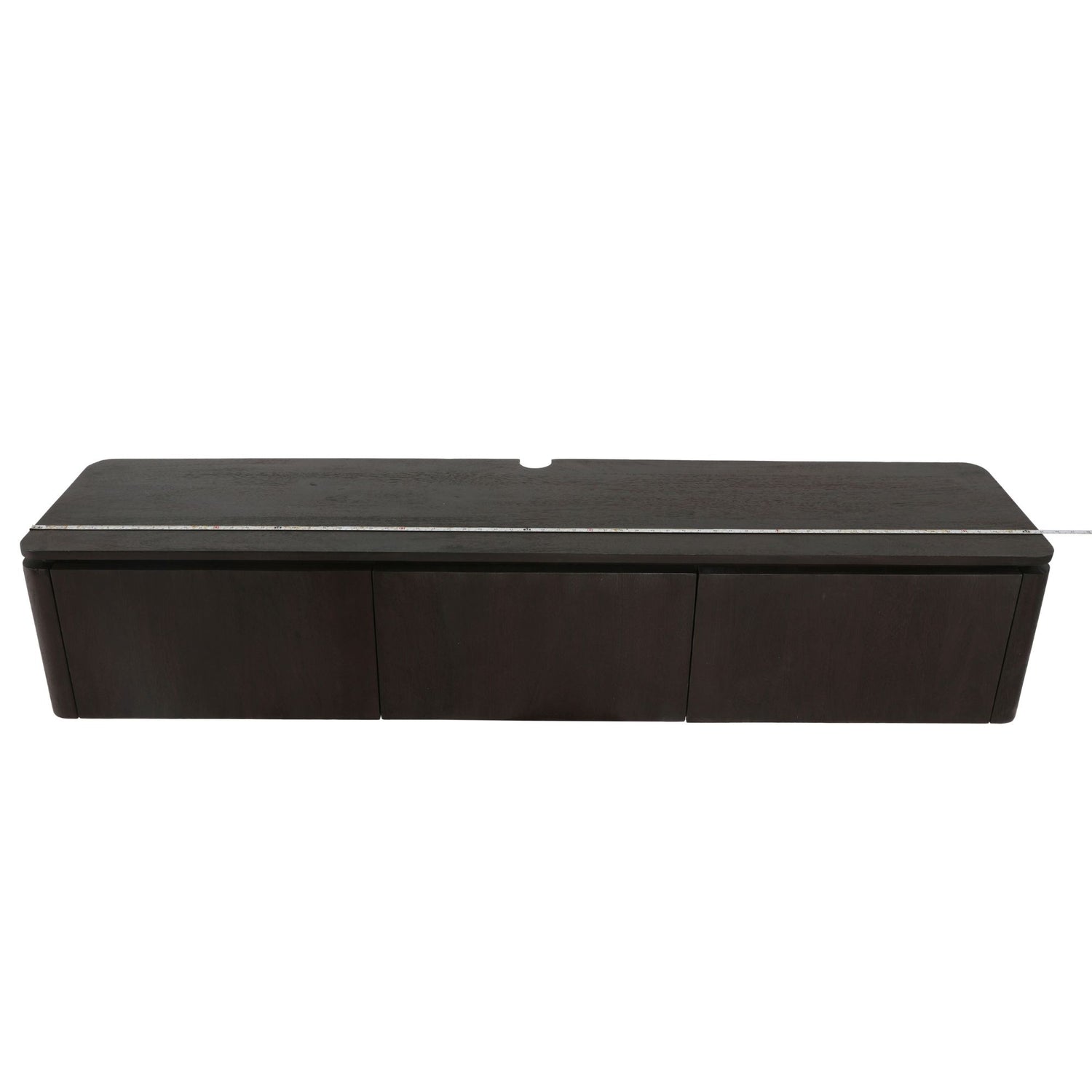 Zwevend tv meubel Dallas Bruin Mangohout 165 cm