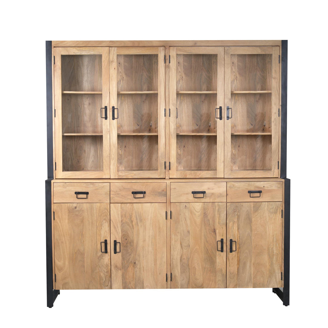 Vitrinekast Britt XXL | 200 cm - Industrieelinhuis.nl