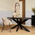 Eettafel Denver Black | 180 cm | Ovaal - Industrieelinhuis.nl