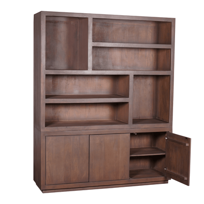 Vakkenkast Eclipse Walnut XL | 160 cm - Industrieelinhuis.nl