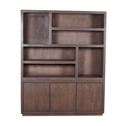 Vakkenkast Eclipse Walnut XL | 160 cm - Industrieelinhuis.nl