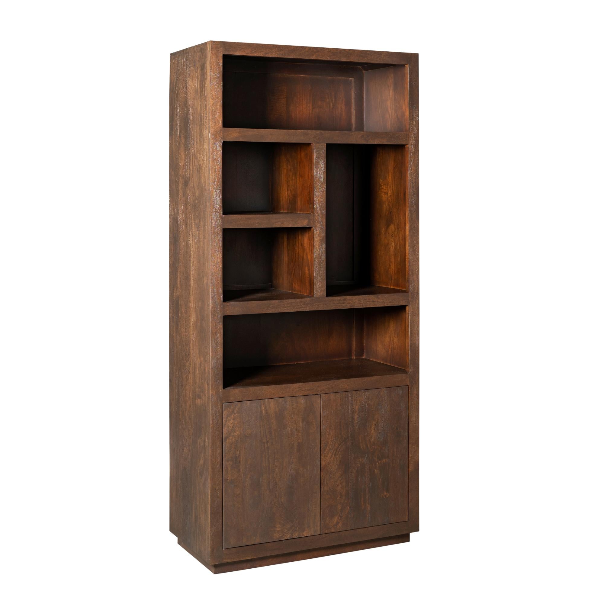 Vakkenkast Brussel Brown | 90 cm - Industrieelinhuis.nl