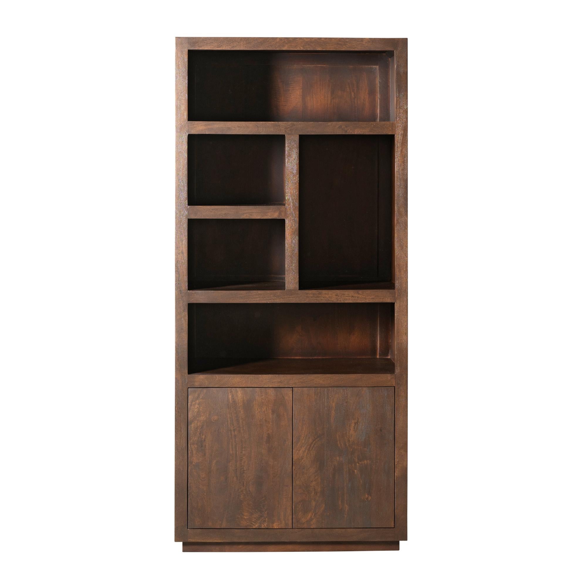 Boekenkast Brussel Brown | 90 cm - Industrieelinhuis.nl