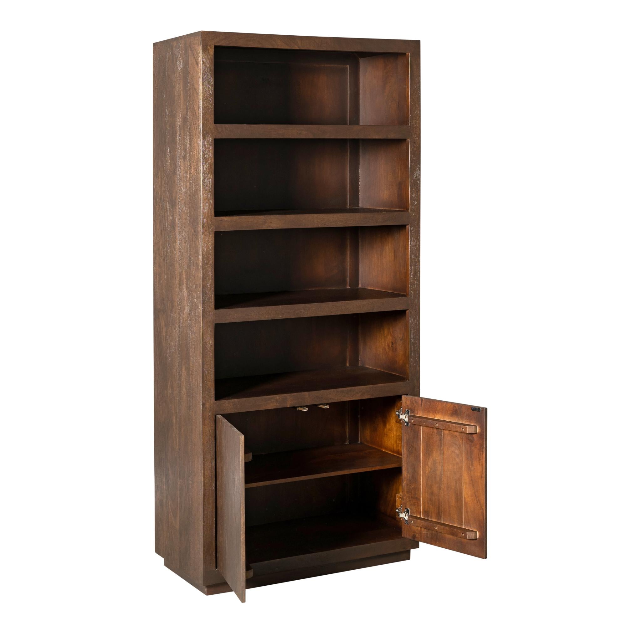 Boekenkast Brussel Brown | 90 cm - Industrieelinhuis.nl