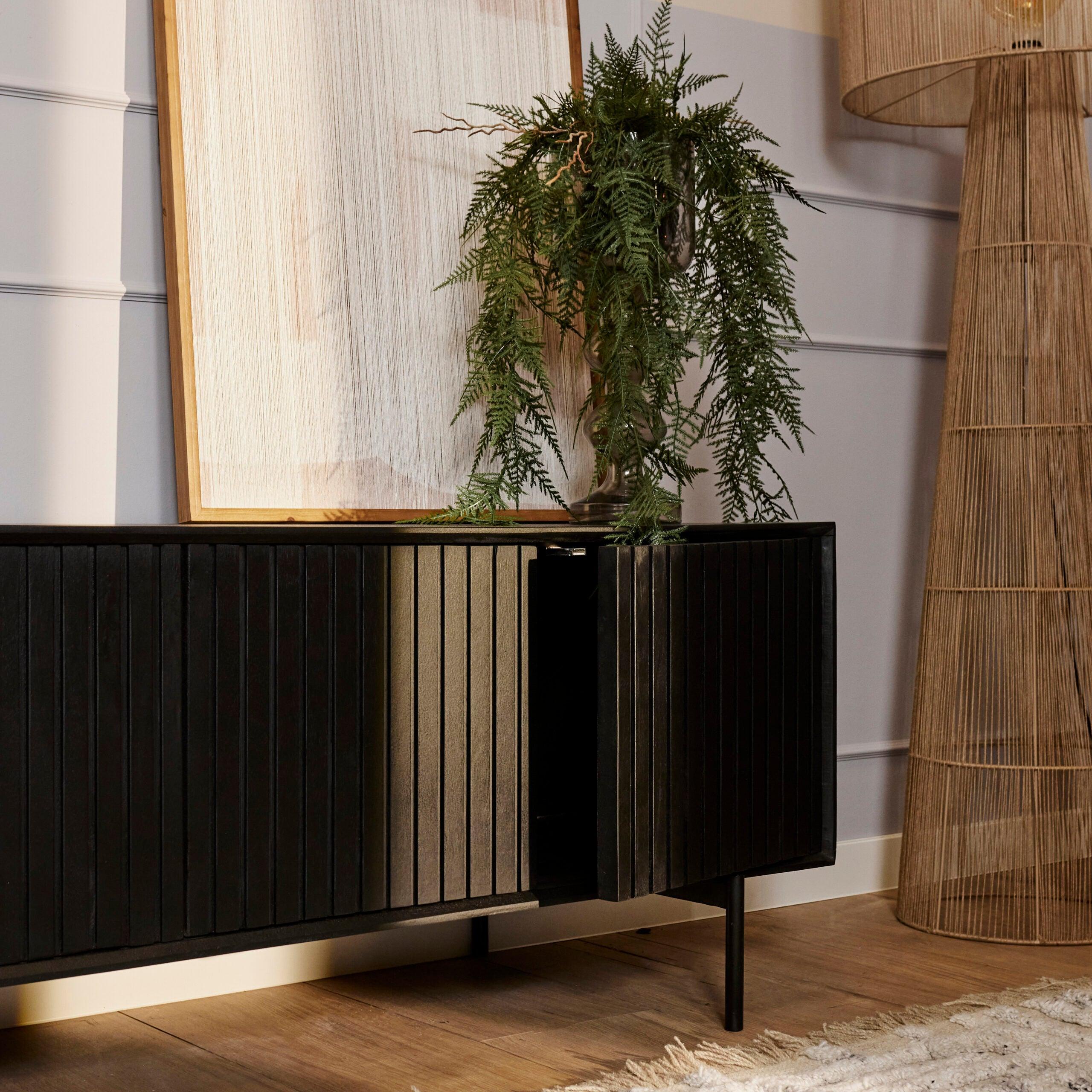 Tv meubel Madison Black | 210 cm - Industrieelinhuis.nl
