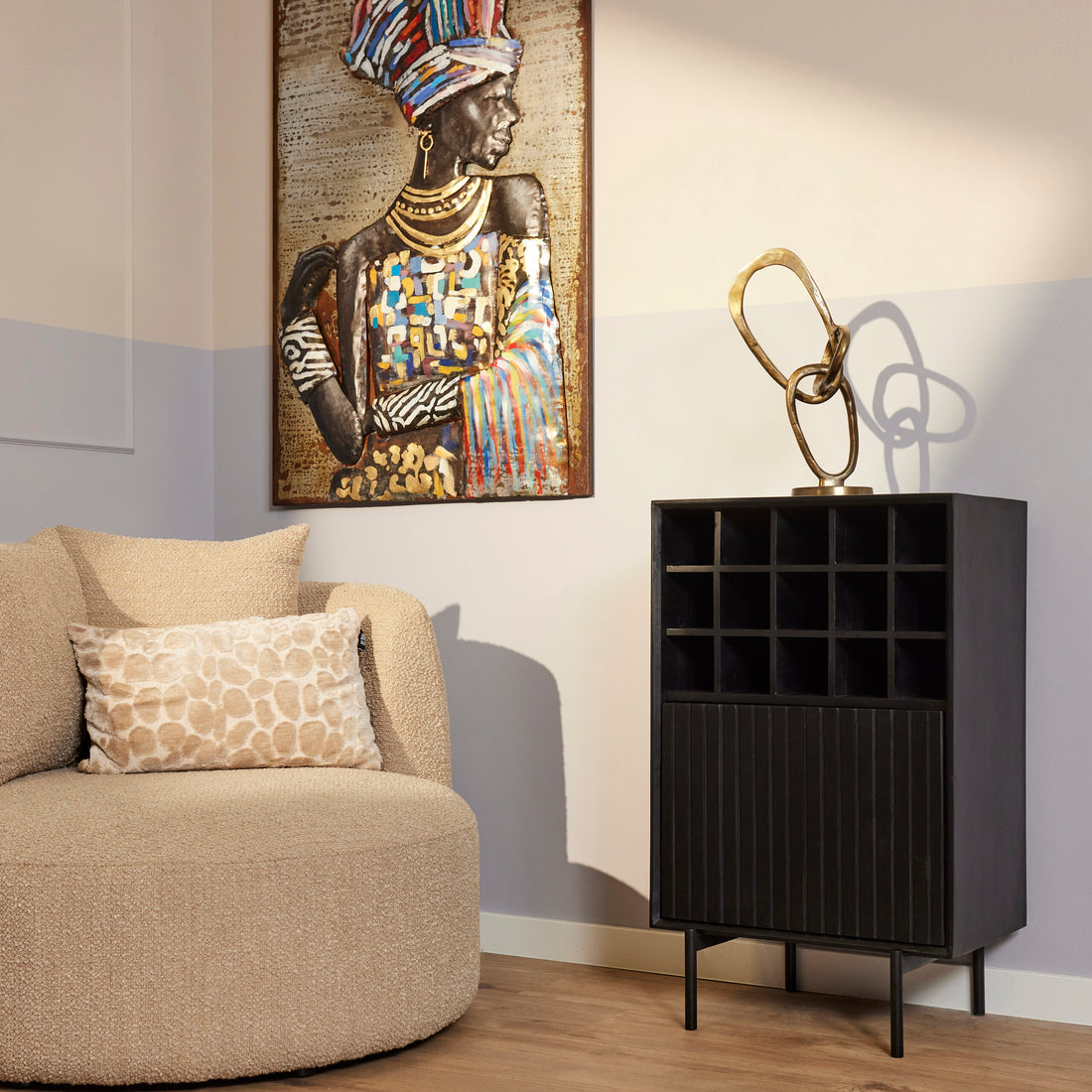 Wijnkast VinoX | 55 cm - Industrieelinhuis.nl