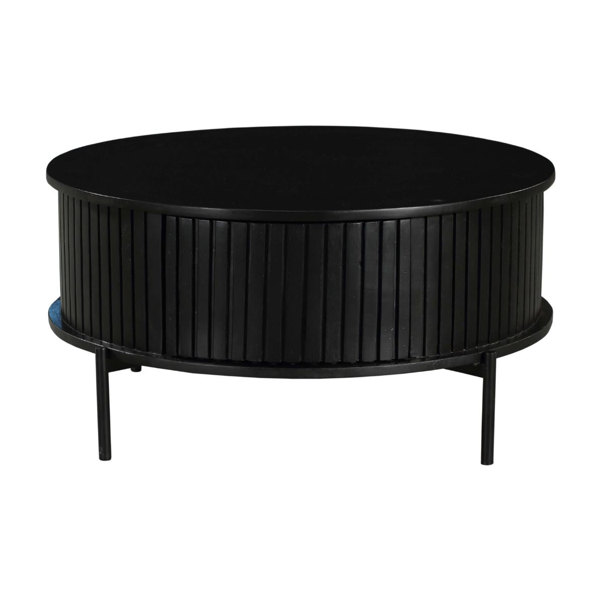 Salontafel Madison Black | 80 cm | Rond - Industrieelinhuis.nl