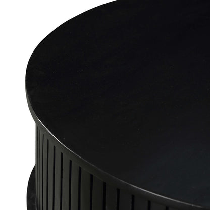 Salontafel Madison Black | 80 cm | Rond - Industrieelinhuis.nl