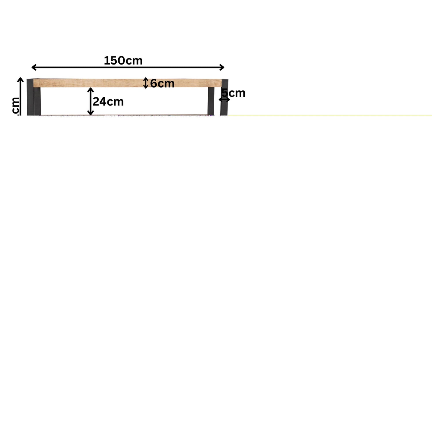 Tv meubel Sorrento | 150 cm - Industrieelinhuis.nl