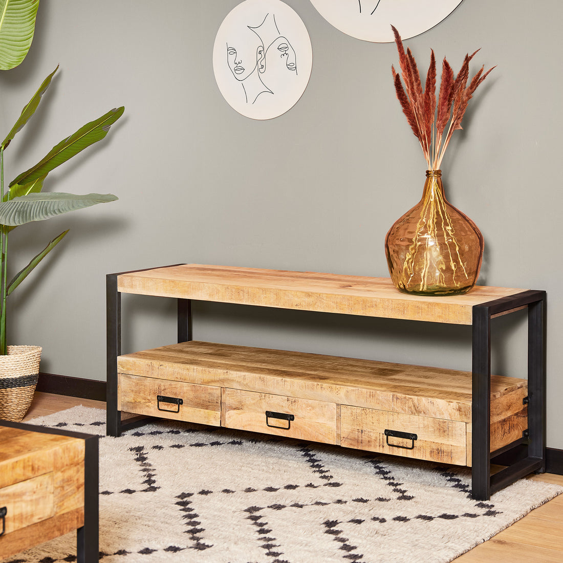 Tv meubel Sorrento | 150 cm - Industrieelinhuis.nl