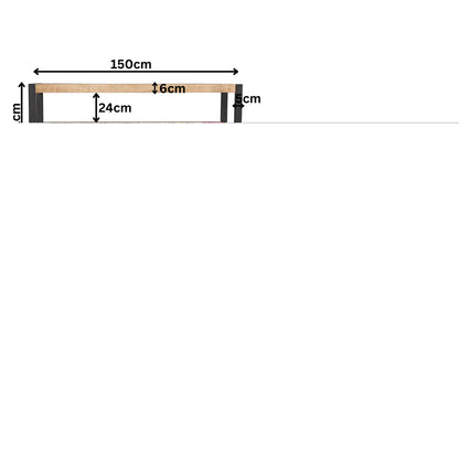 Tv meubel Sorrento | 150 cm - Industrieelinhuis.nl
