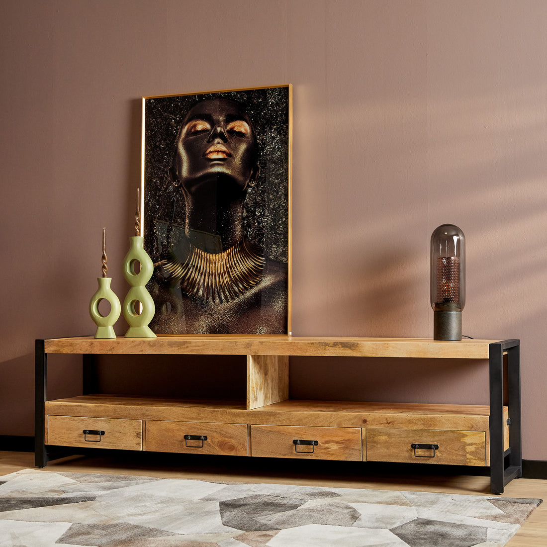 Tv meubel Boaz | 220 cm - Industrieelinhuis.nl