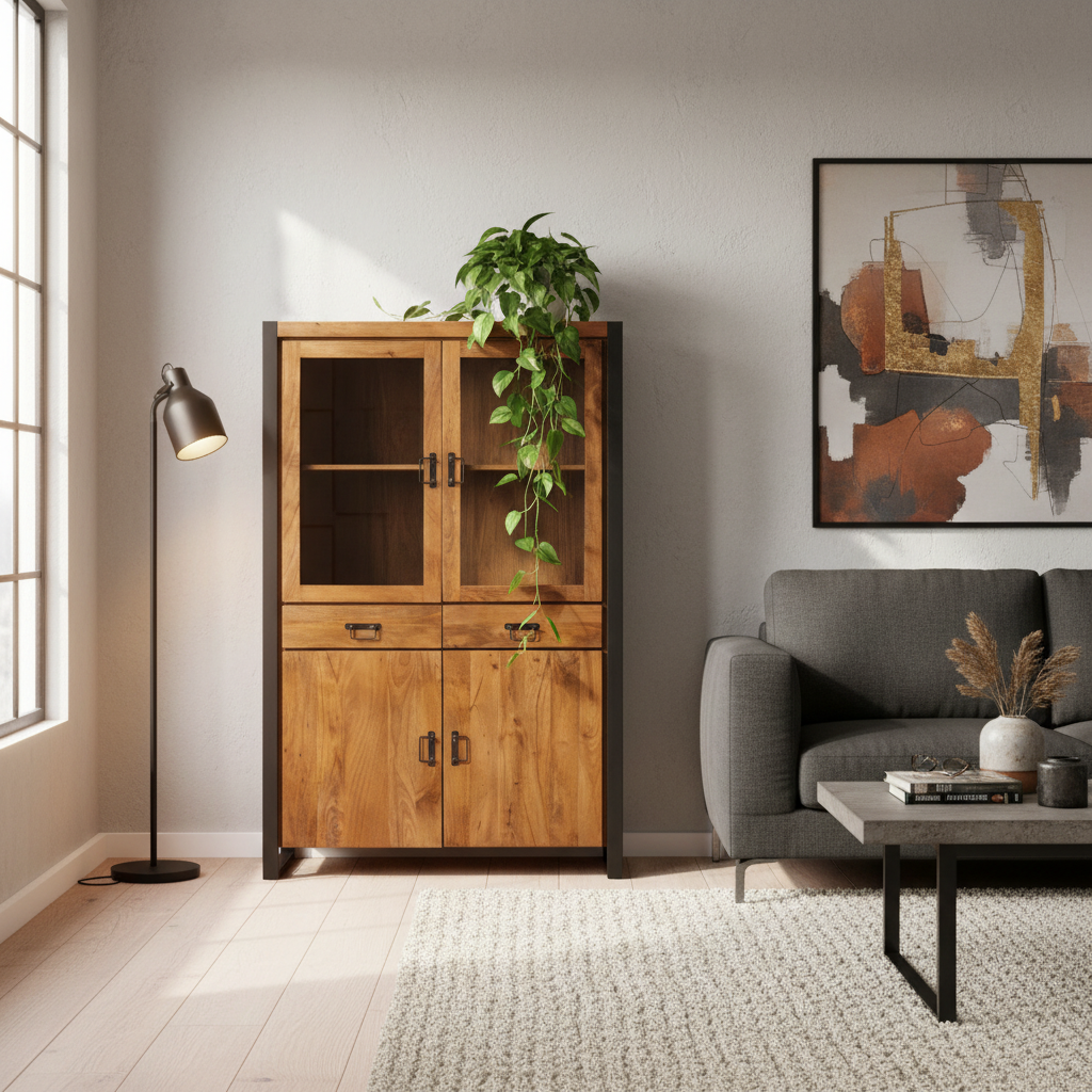 Vitrinekast Boaz | 115 cm | FINISH WARM