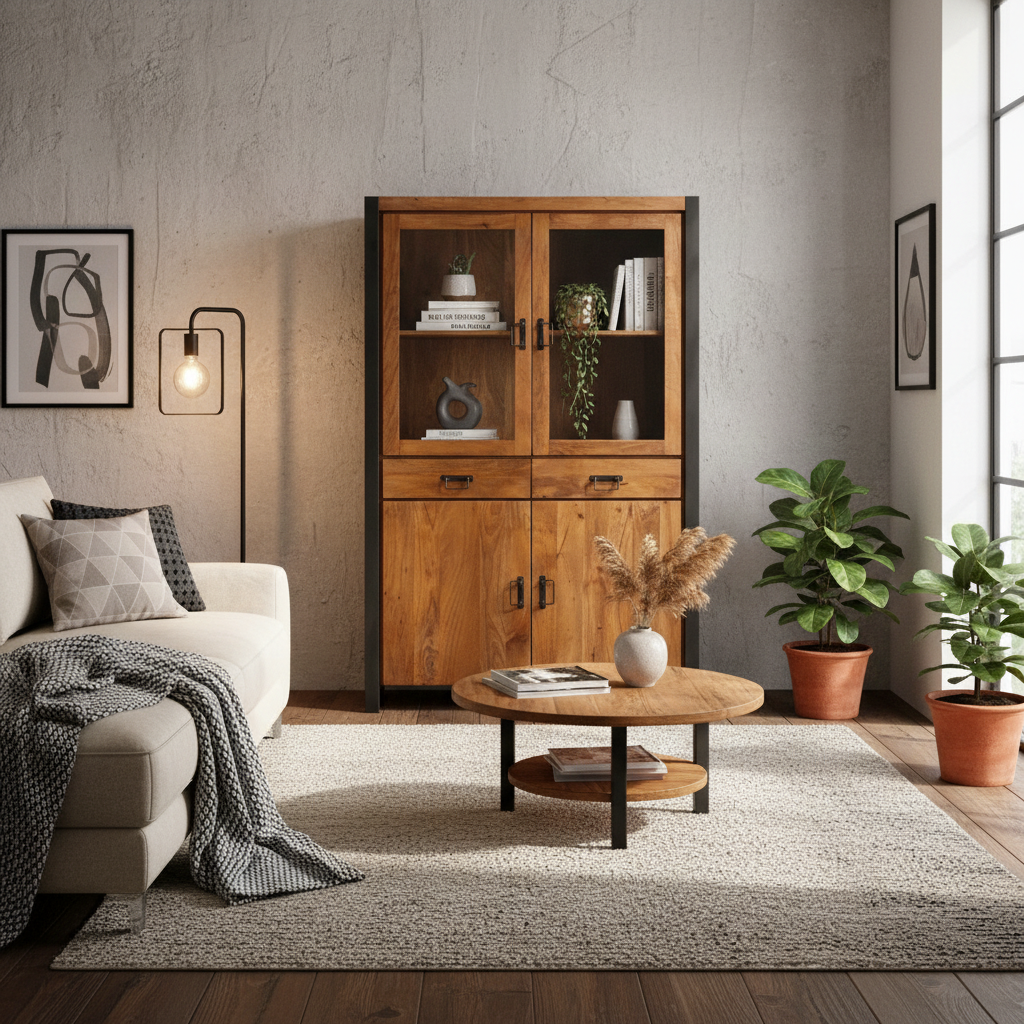 Vitrinekast Boaz | 115 cm | FINISH WARM