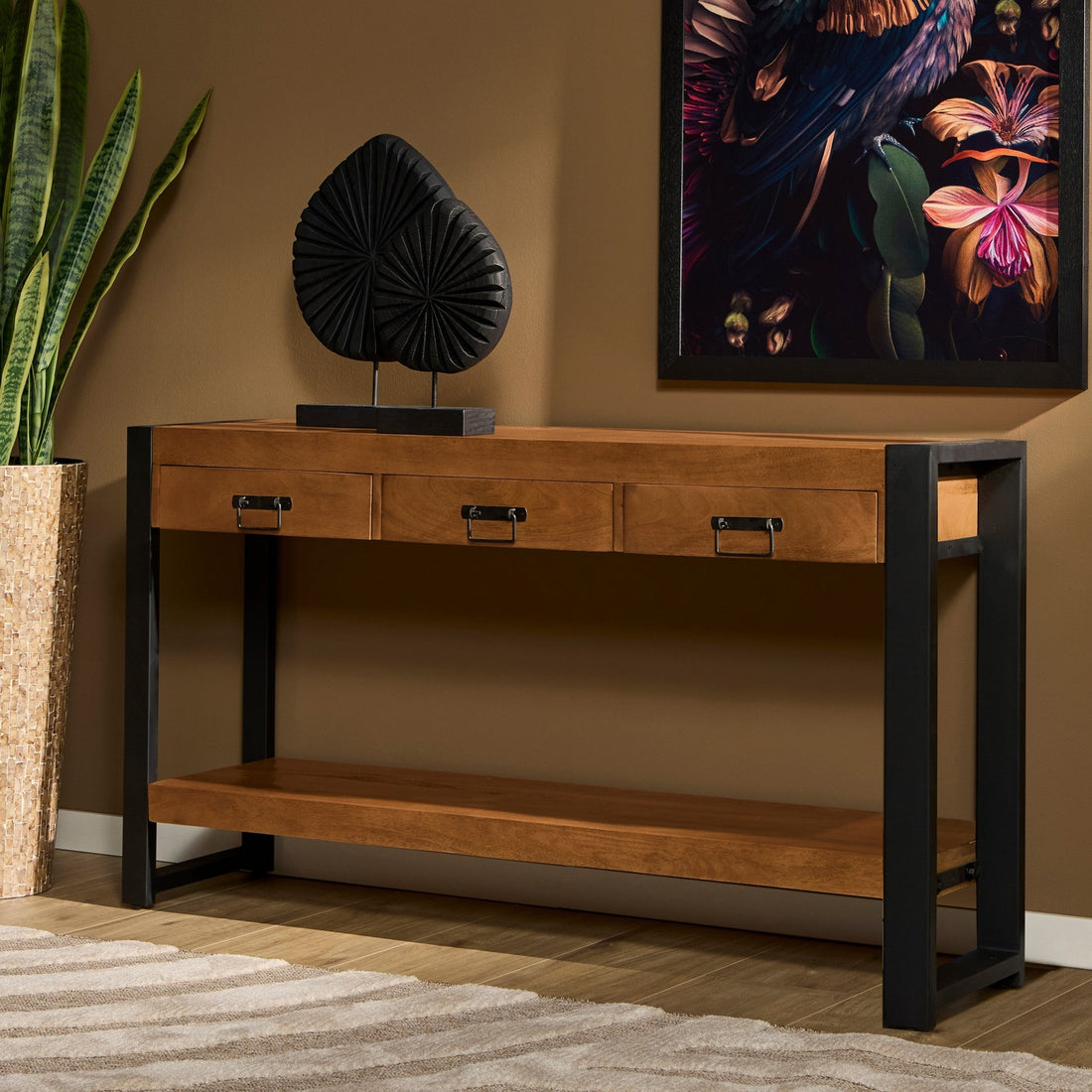 Sidetable met 3 lades Boaz | 150 cm - Industrieelinhuis.nl