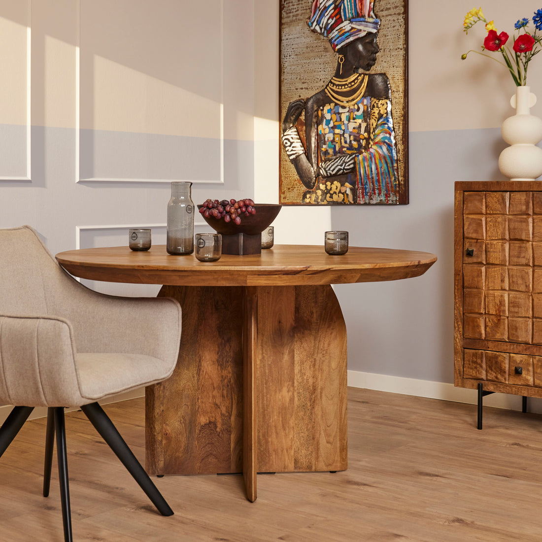 Eettafel Tense Rond 130cm - Industrieelinhuis.nl