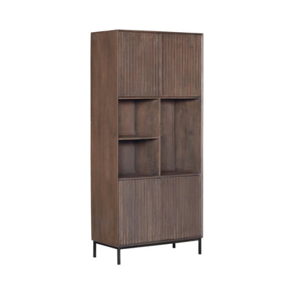 Vakkenkast Madison Walnoot  | 90 cm - Industrieelinhuis.nl