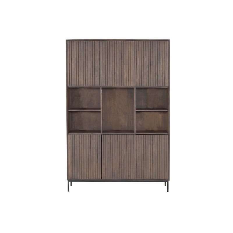 Vakkenkast XL Madison Walnoot | 135 cm - Industrieelinhuis.nl