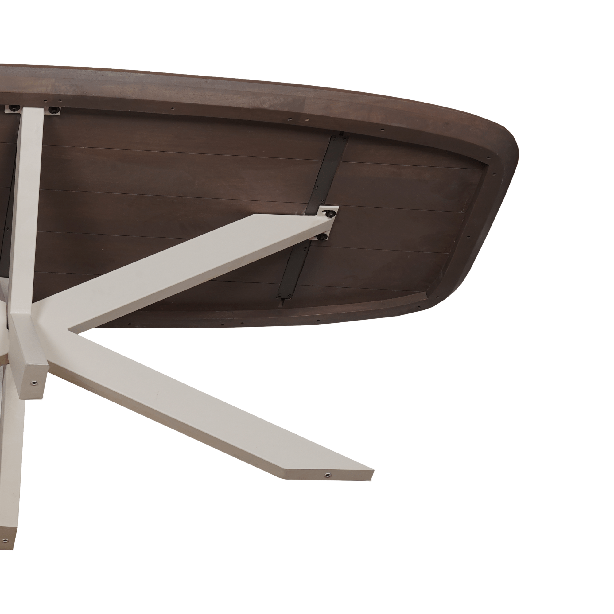 Eettafel Ovaal Madison Walnoot 200 cm - Industrieelinhuis.nl