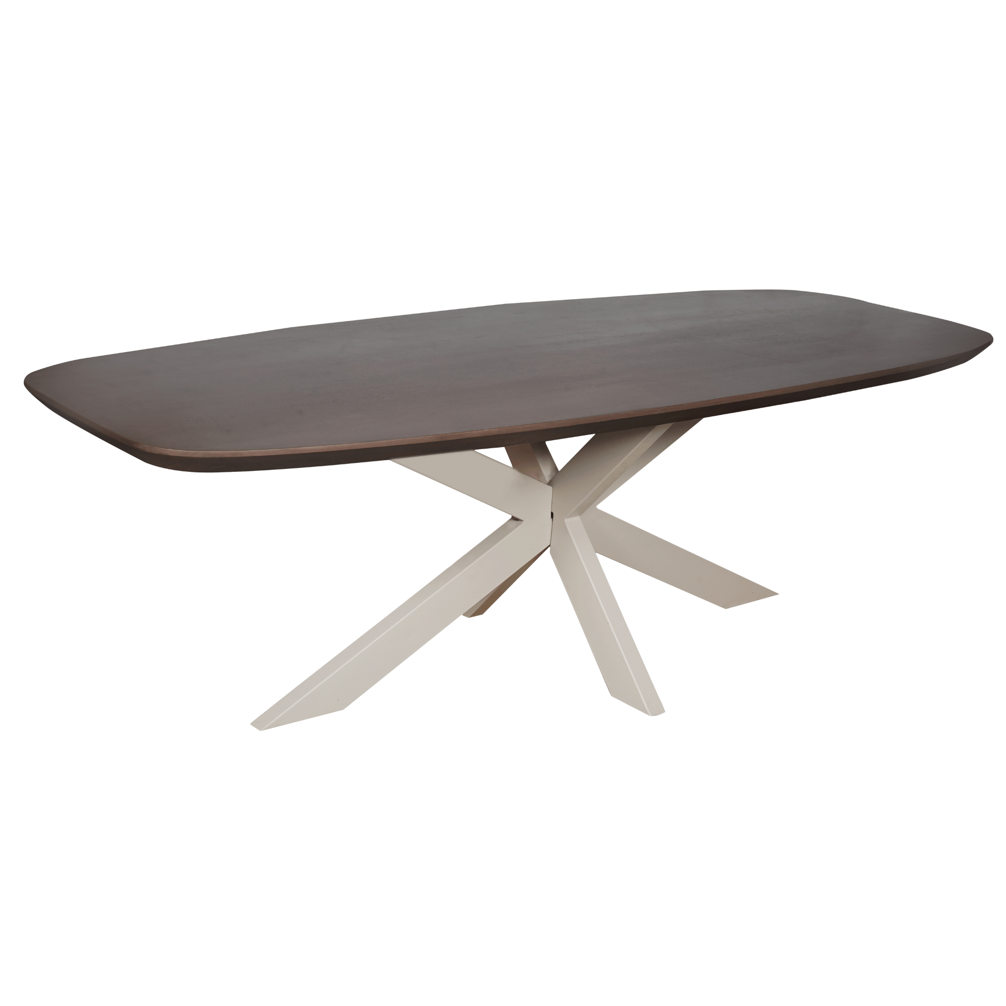 Eettafel Ovaal Madison Walnoot 200 cm - Industrieelinhuis.nl