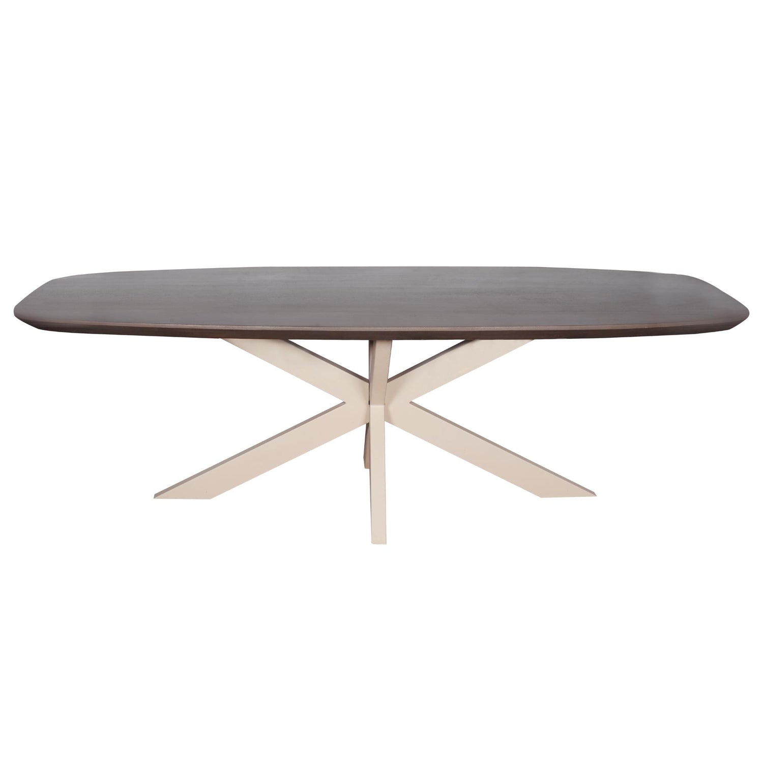 Eettafel Ovaal Madison Walnoot 200 cm - Industrieelinhuis.nl