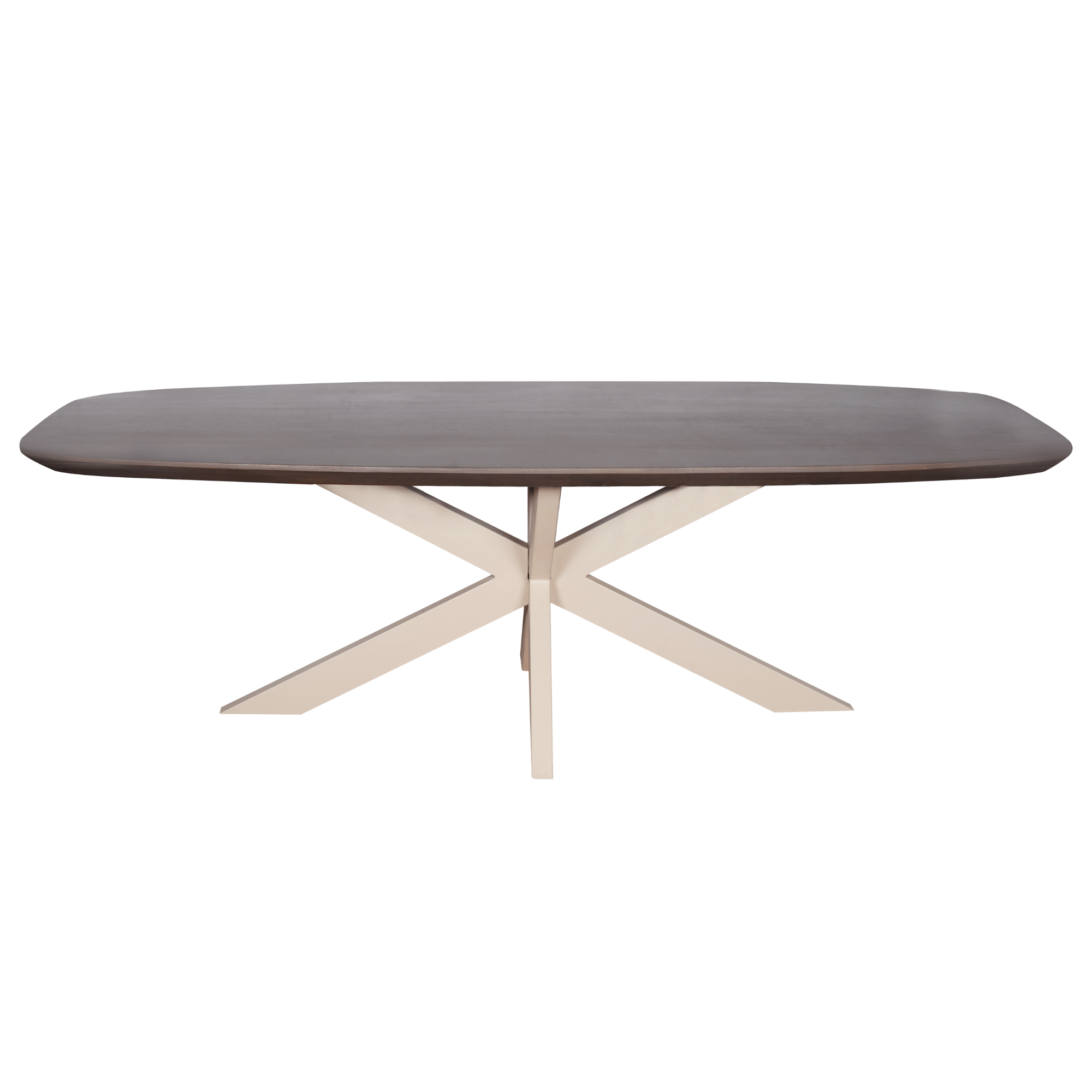 Eettafel Ovaal Madison Walnoot 200 cm - Industrieelinhuis.nl