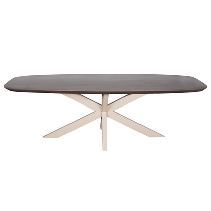 Eettafel Ovaal Madison Walnoot 200 cm - Industrieelinhuis.nl