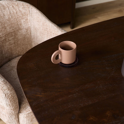 Eettafel Madison Brown | 200 cm | Deens Ovaal | Poot Sand - Industrieelinhuis.nl