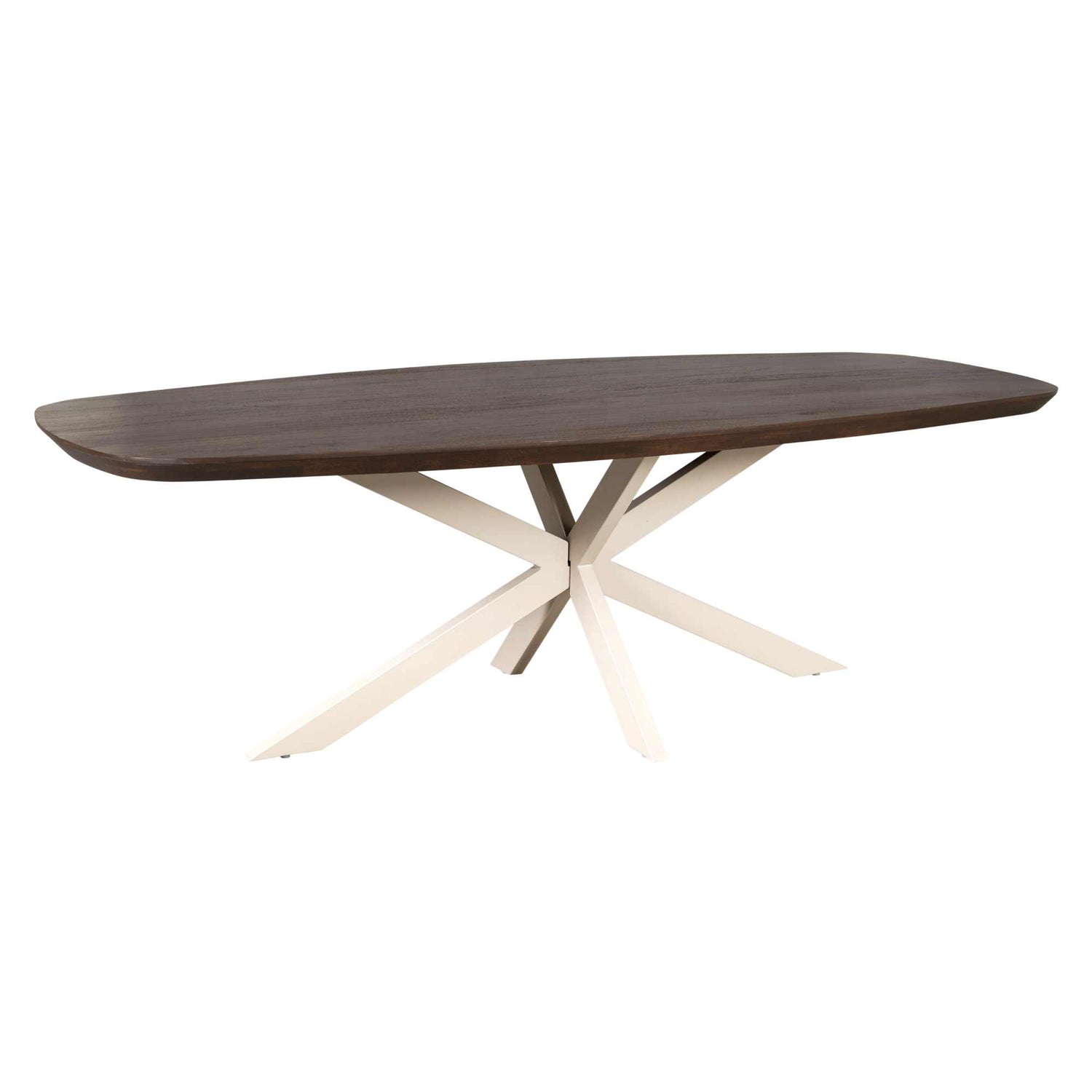 Eettafel Madison Brown | 200 cm | Deens Ovaal | Poot Sand - Industrieelinhuis.nl