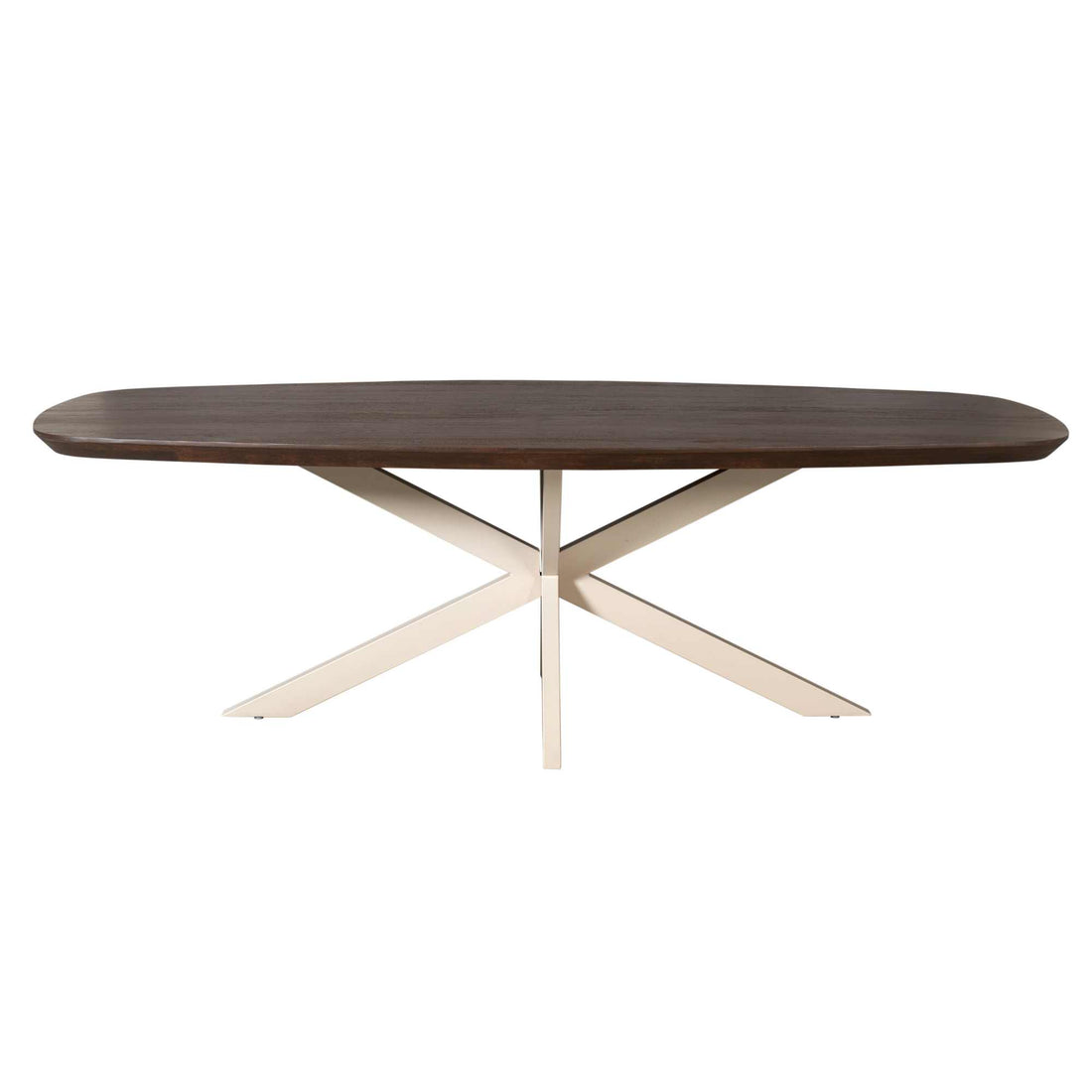 Eettafel Madison Brown | 200 cm | Deens Ovaal | Poot Sand - Industrieelinhuis.nl