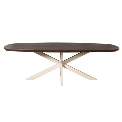 Eettafel Madison Brown | 200 cm | Deens Ovaal | Poot Sand - Industrieelinhuis.nl