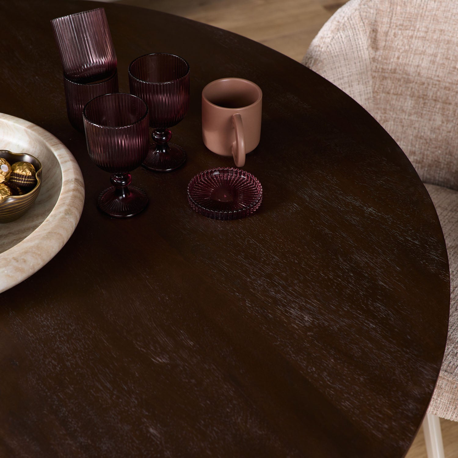 Eettafel Madison Brown | 150 cm | Poot Sand - Industrieelinhuis.nl