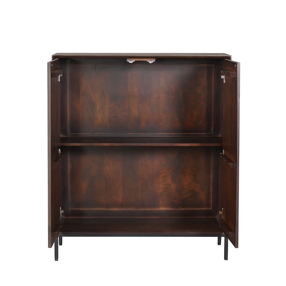 Kabinet kast Madison Bruin Mangohout 100 cm